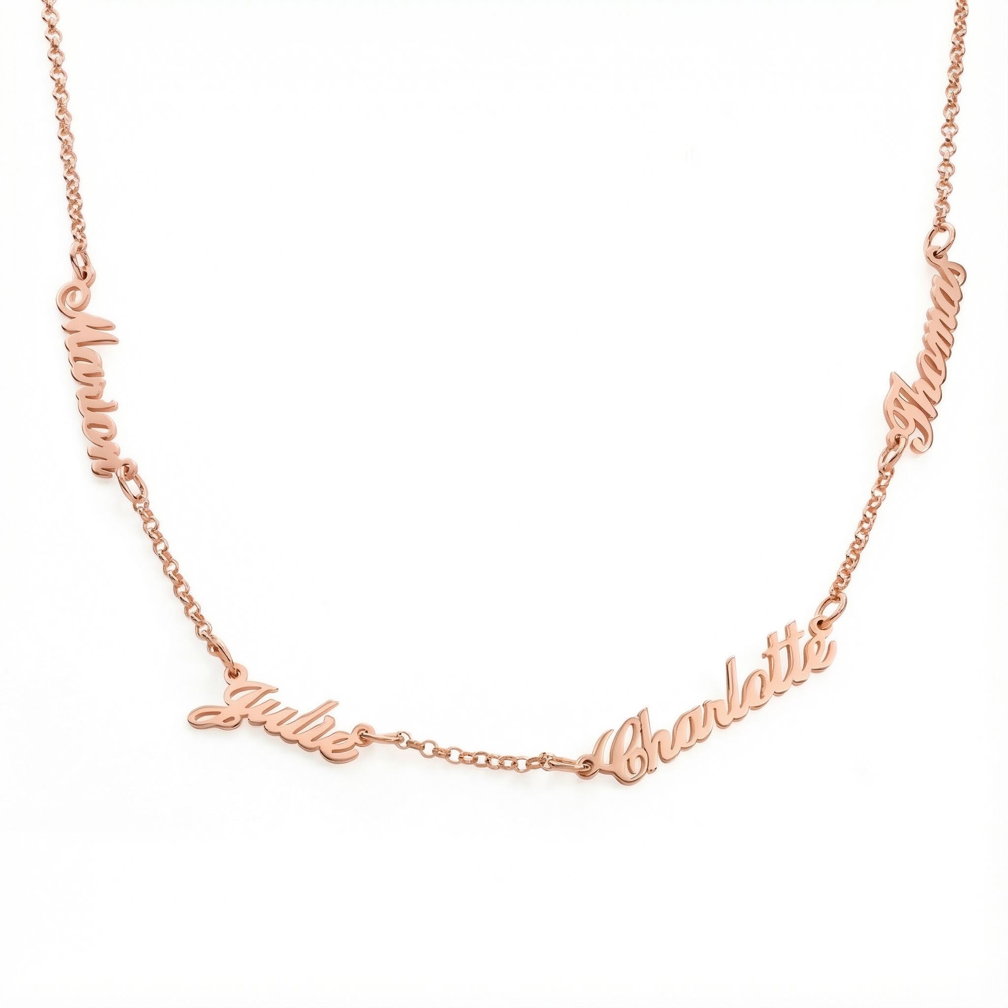 Multiple Name Necklace Bold Statement Style With Street Luxury - Image 6