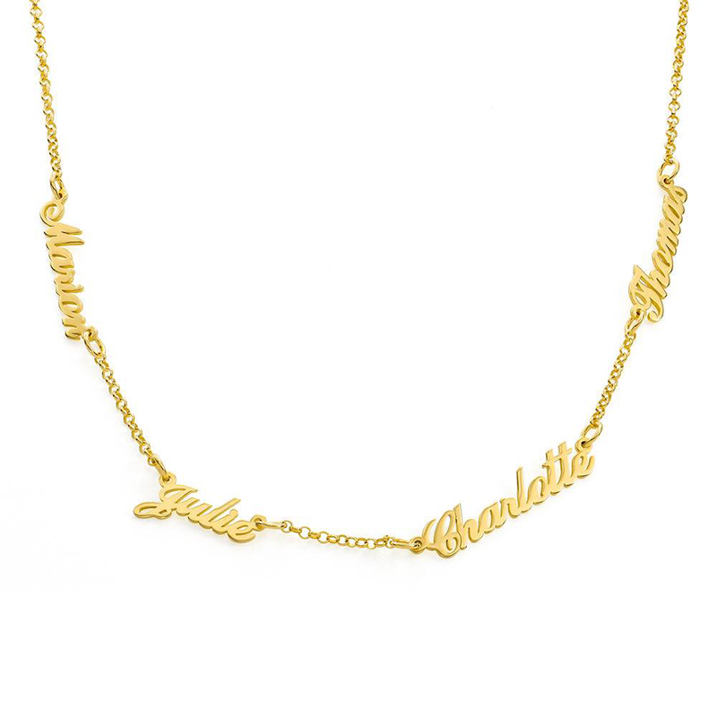 Multiple Name Necklace Bold Statement Style With Street Luxury