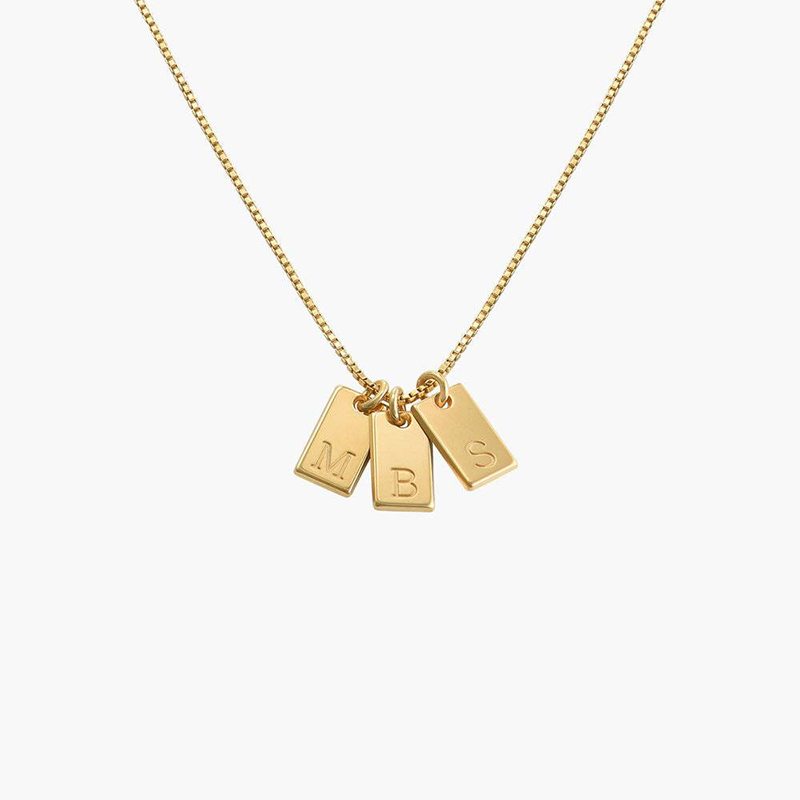 Personalized Tag Initial Necklace Bold Statement Style With Street Luxury