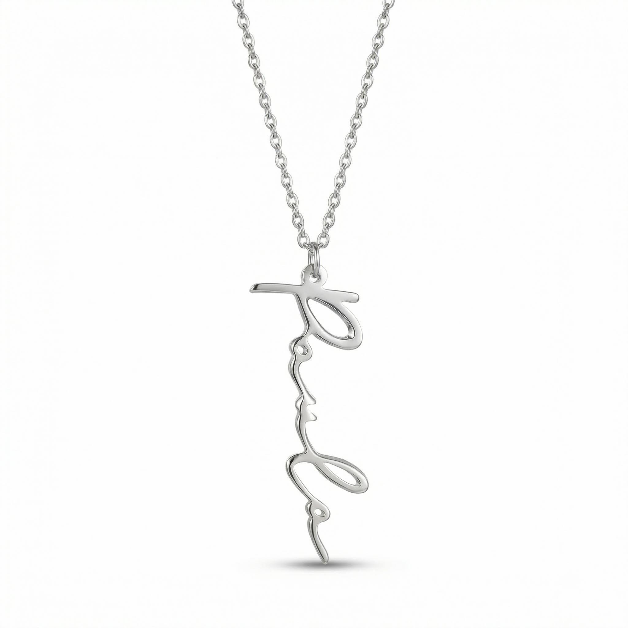 Customized Vertical Name Necklace Bold Statement Style With Street Luxury - Image 5