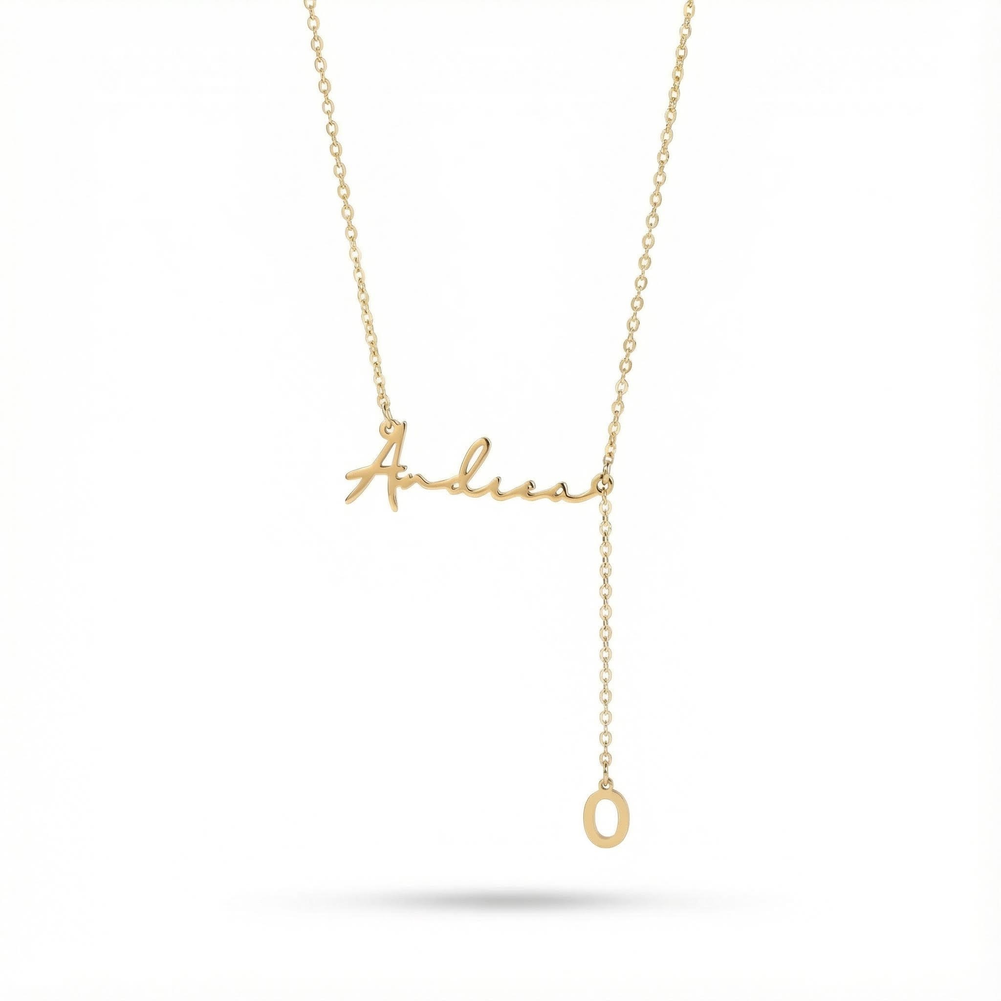 Initial Charm Name Necklace Bold Statement Style With Street Luxury - Image 3