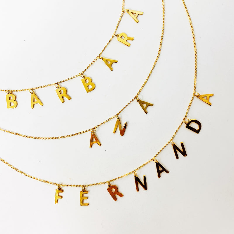 Personalized Letter Charms Necklace Bold Statement Style With Street Luxury - Image 3