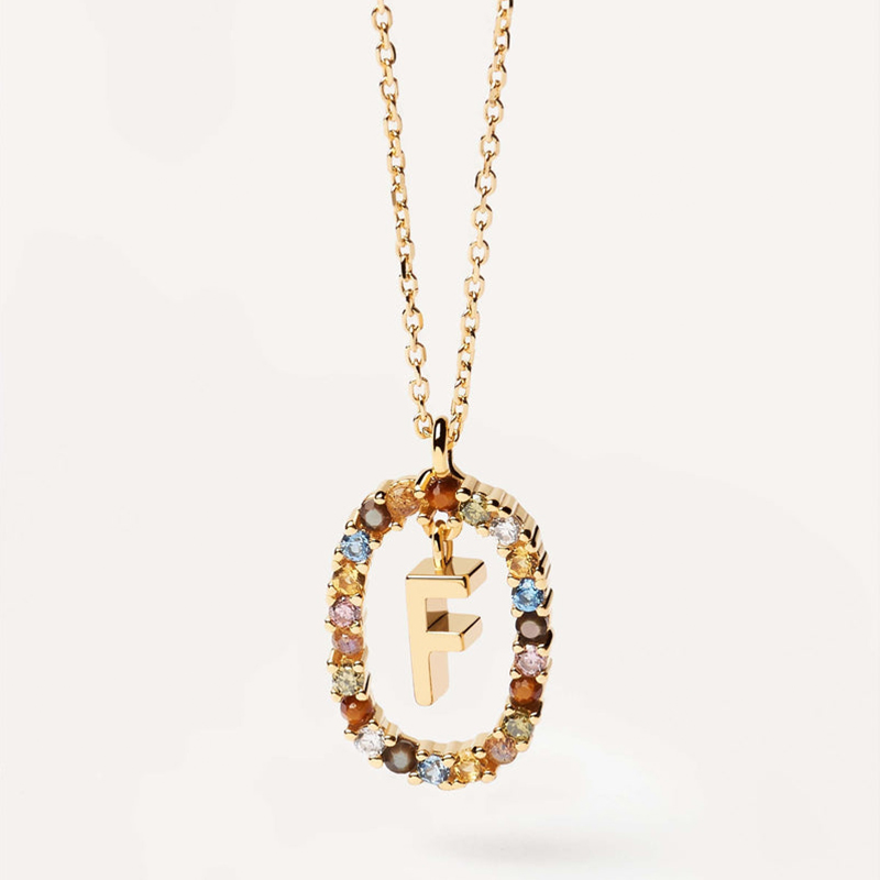 Initial Colored Diamond Necklace Iced Out Shine With Street Luxury - Image 3