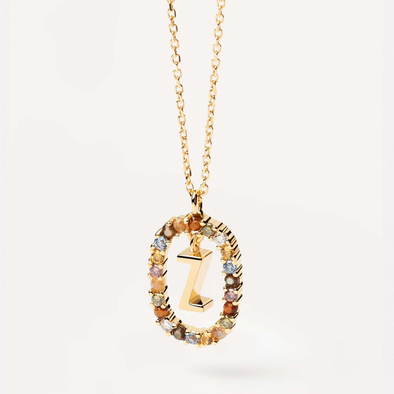 Initial Colored Diamond Necklace Iced Out Shine With Street Luxury - Image 4