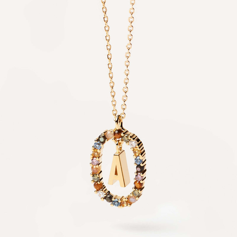 Initial Colored Diamond Necklace Iced Out Shine With Street Luxury - Image 5
