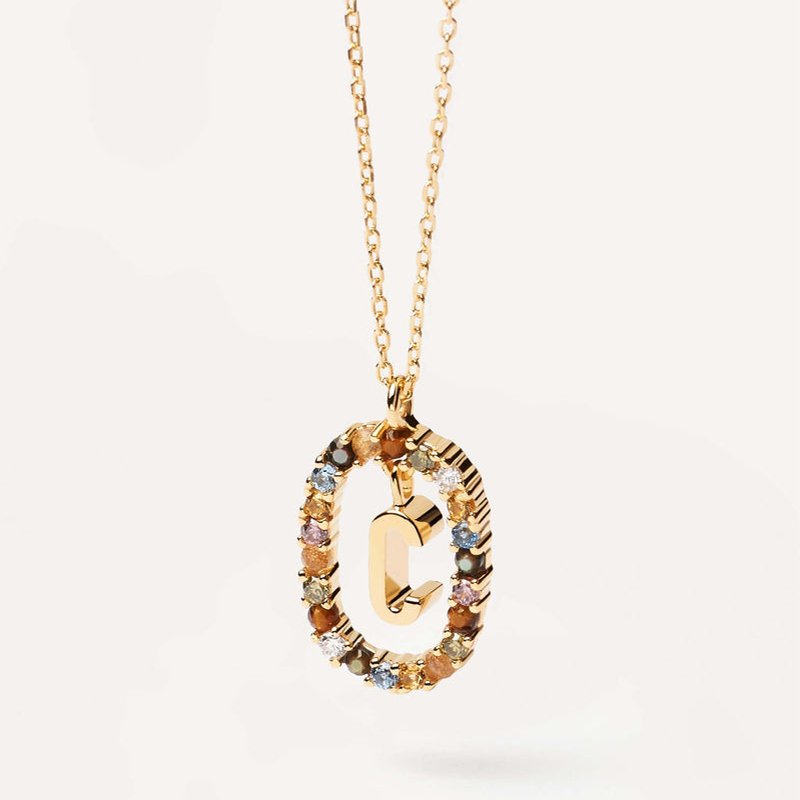 Initial Colored Diamond Necklace Iced Out Shine With Street Luxury - Image 6