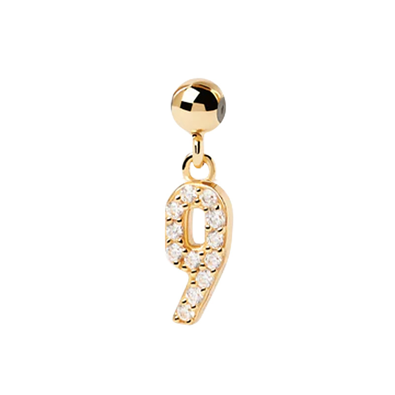 Diamond Number Charms Necklace Iced Out Shine With Street Luxury - Image 14