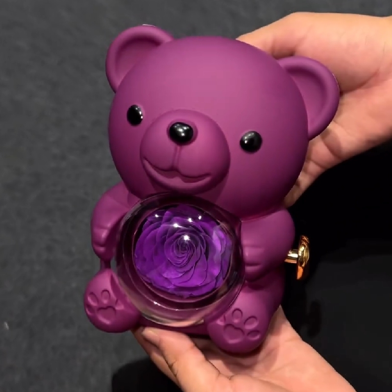 Eternal Rose Charming Teddy Bear Jewelry Gift Box With Street Luxury Shine - Image 6