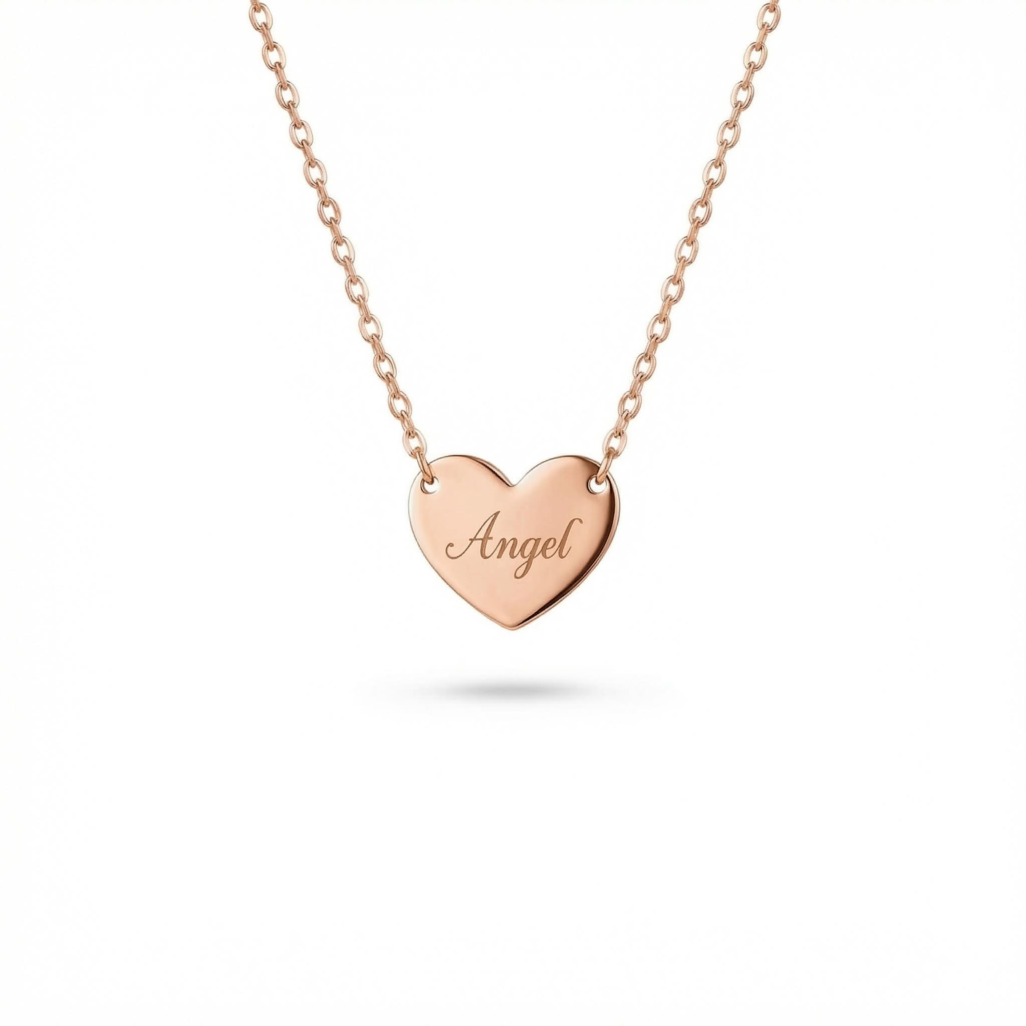 Heart Name Pendant Necklace Bold Statement Style With Street Luxury - Image 5