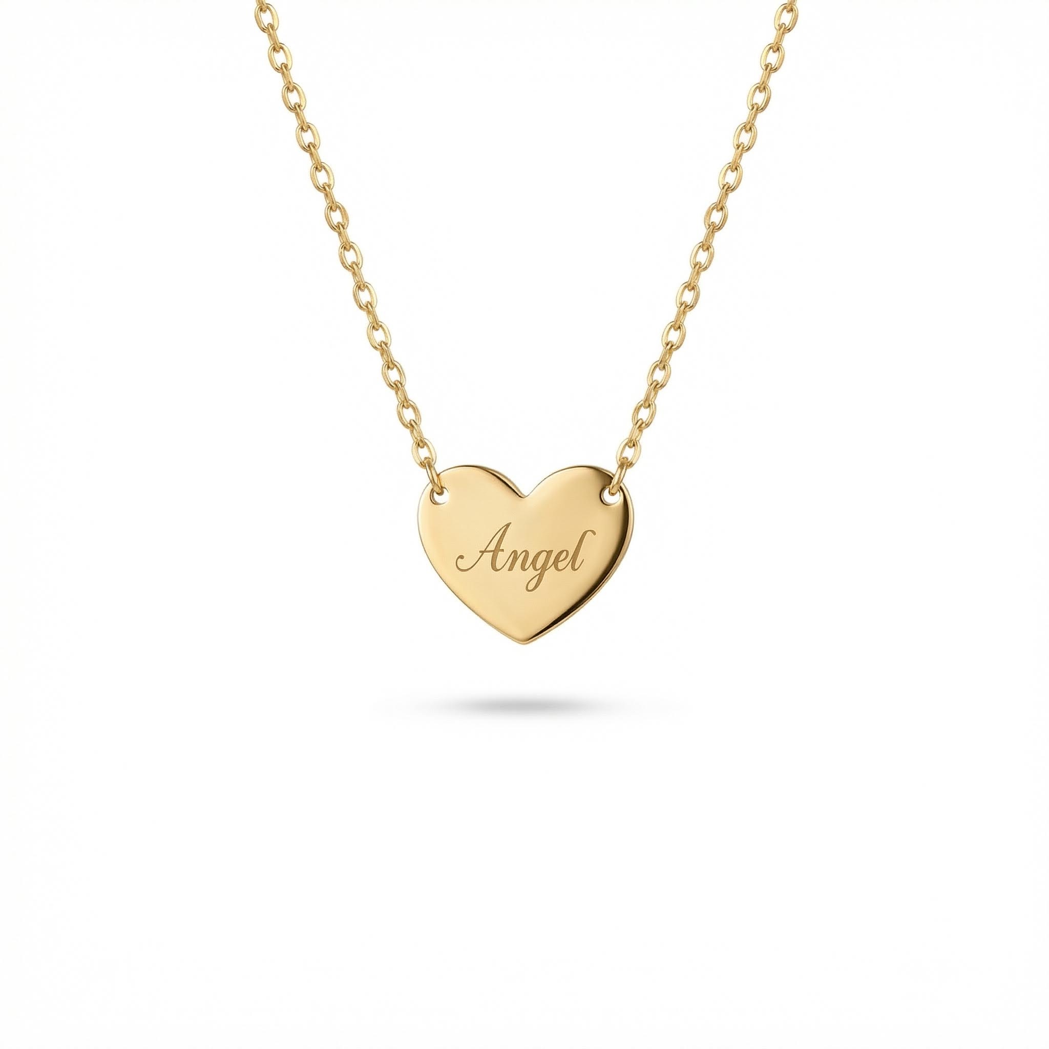 Heart Name Pendant Necklace Bold Statement Style With Street Luxury