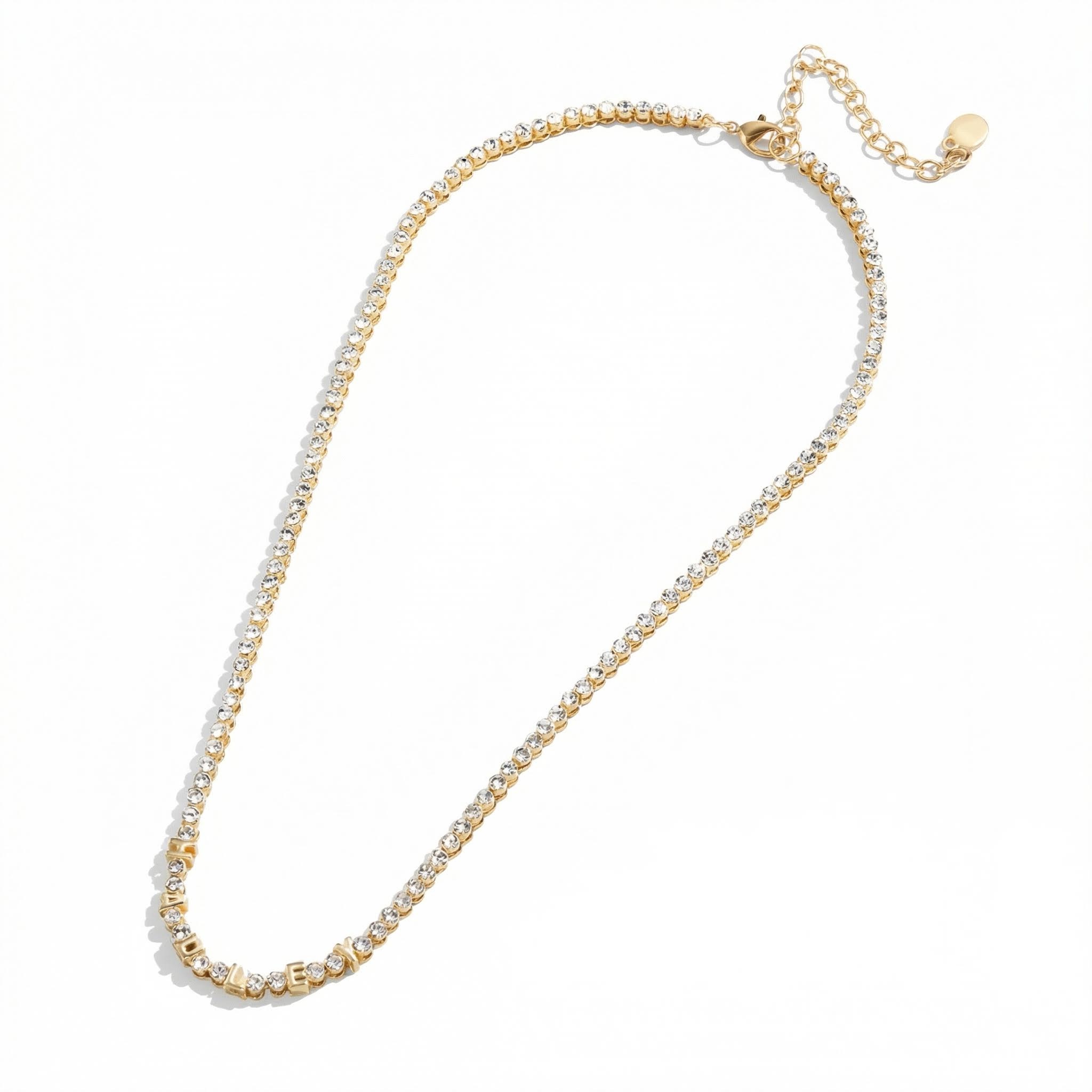 Custom Letters Tennis Necklace Iced Out With Bold Statement Appeal - Image 4