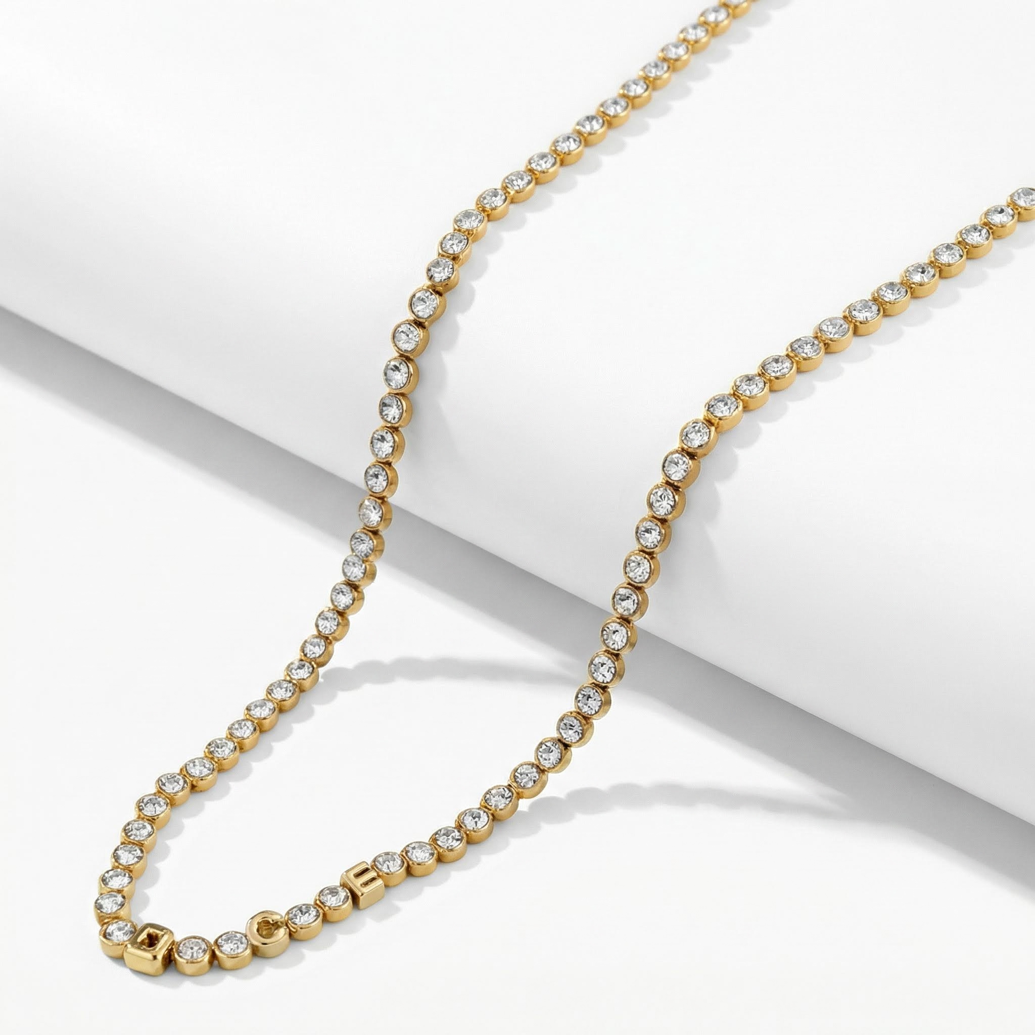Custom Letters Tennis Necklace Iced Out With Bold Statement Appeal - Image 5