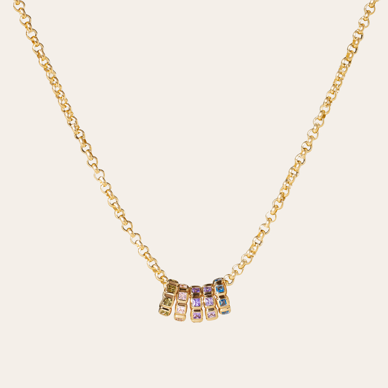 Personalized Birthstone Pendent Necklace Silver With Street Luxury Shine - Image 7