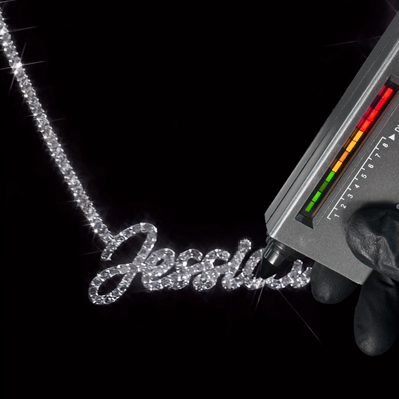 Personalized Name Vvs Moissanite Tennis Necklace With Iced Out Shine - Image 7