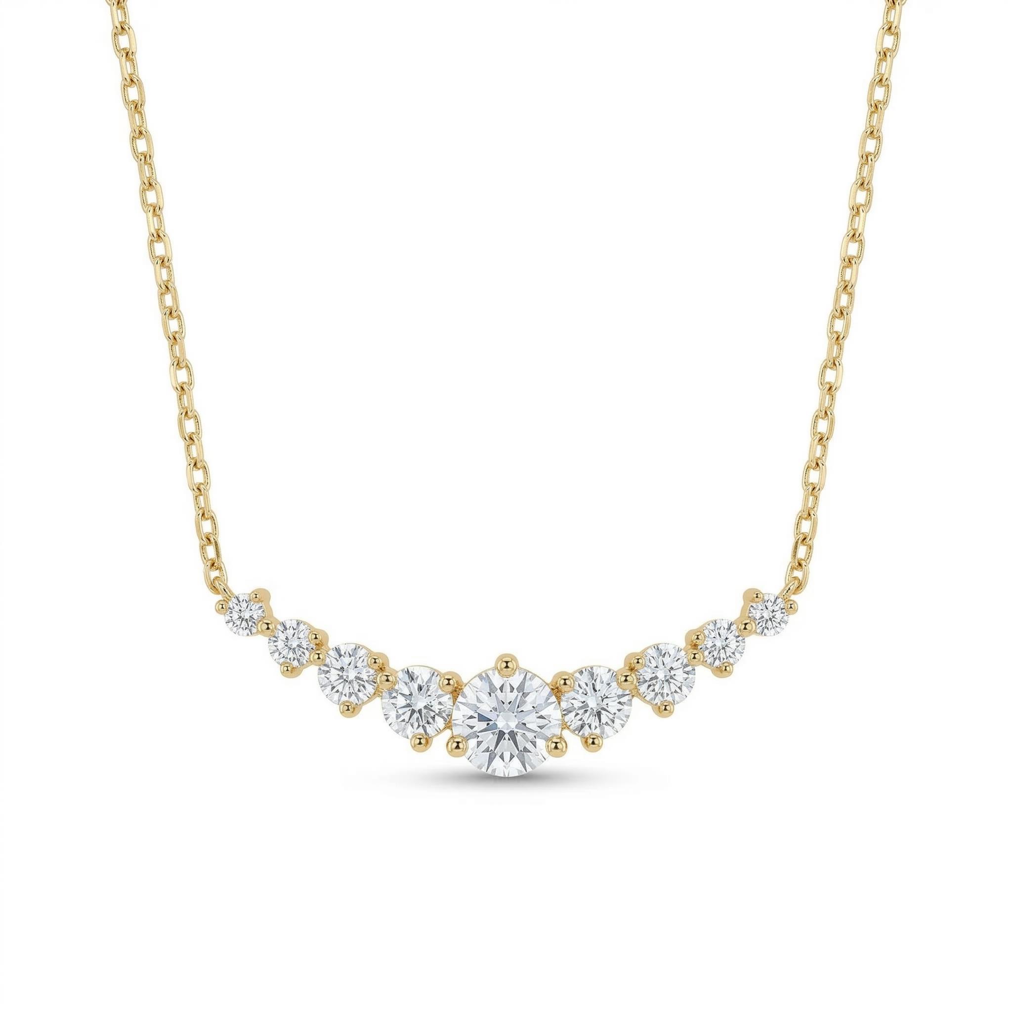 Round Cut Vvs Moissanite Pendant Necklace Iced Out Shine With Street Luxury