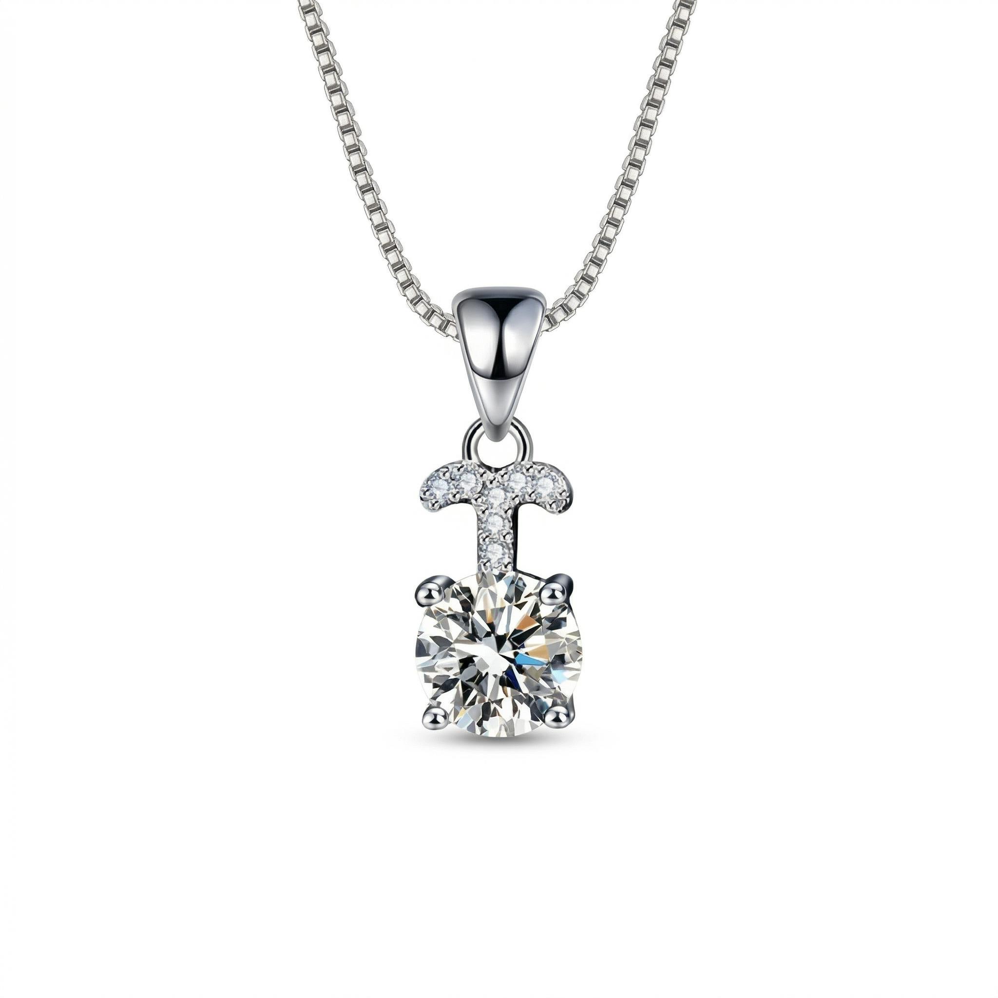Customized Zodiac Vvs Moissanite S925 Silver Pendent Necklace Iced Out - Image 4