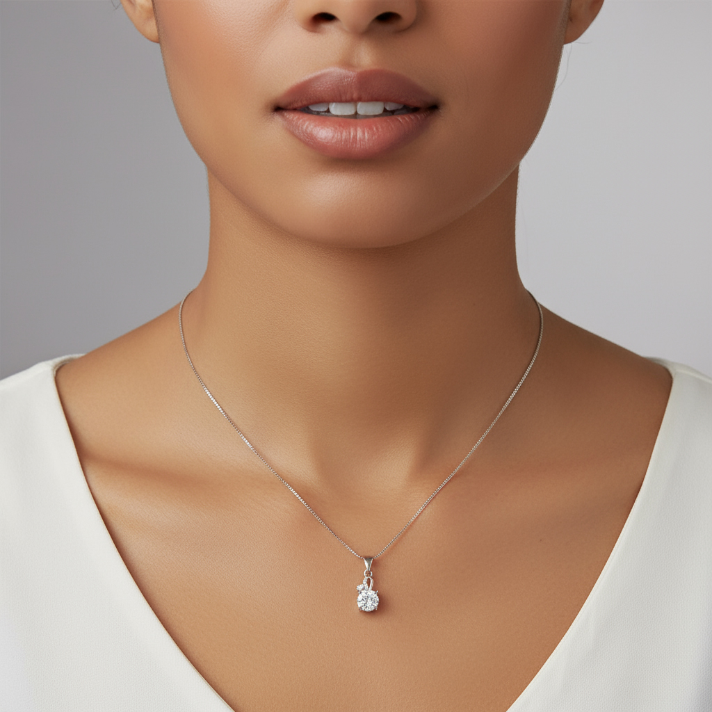 Customized Zodiac Vvs Moissanite S925 Silver Pendent Necklace Iced Out - Image 7