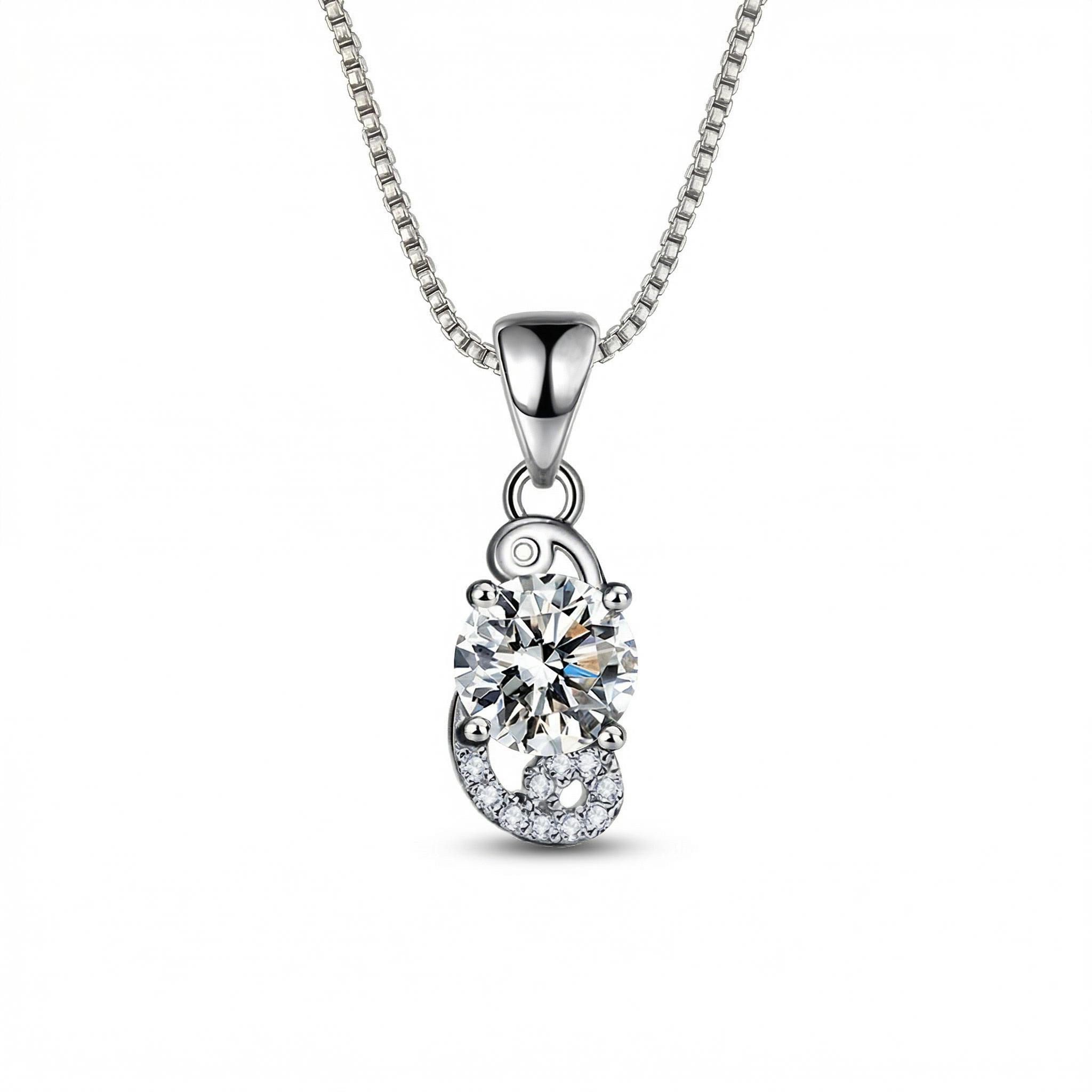 Customized Zodiac Vvs Moissanite S925 Silver Pendent Necklace Iced Out - Image 9