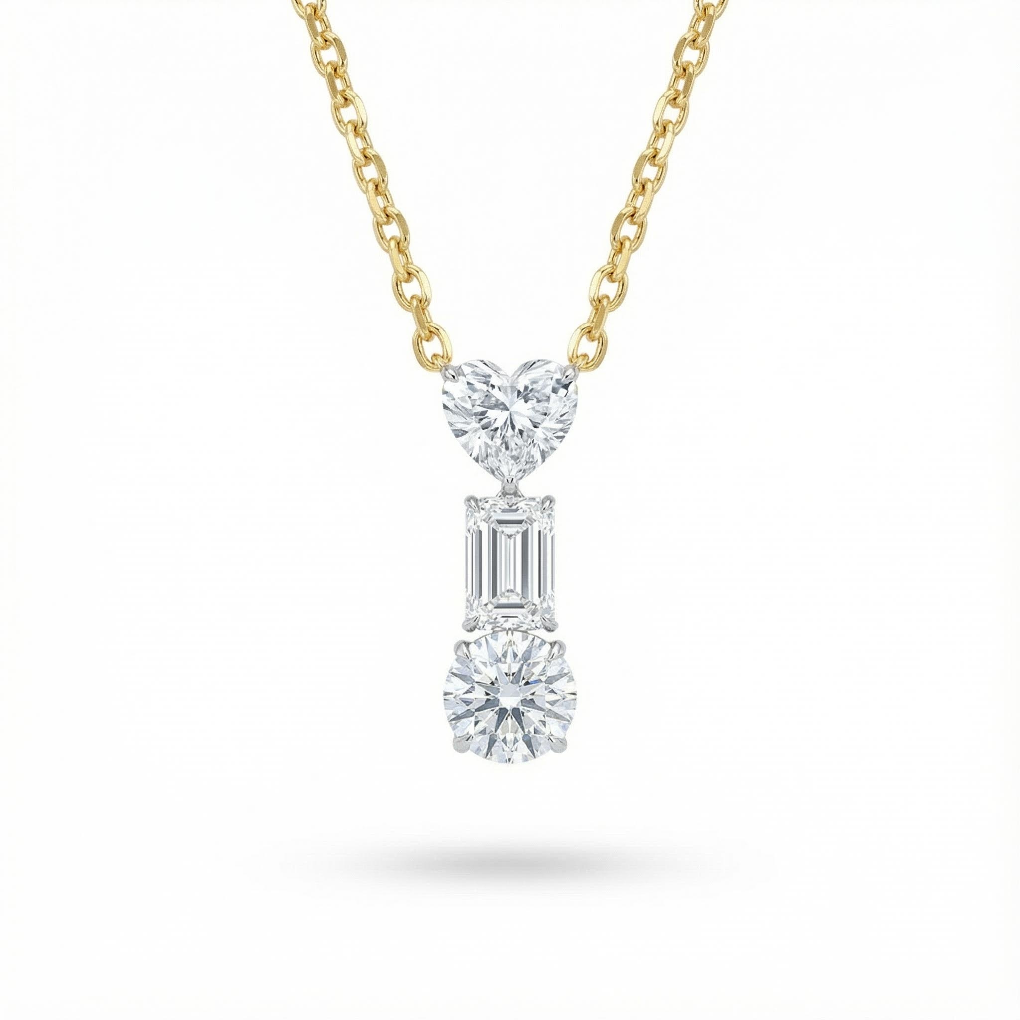 Multi Cut Vvs Moissanite Pendant Necklace Iced Out Shine With Street Luxury