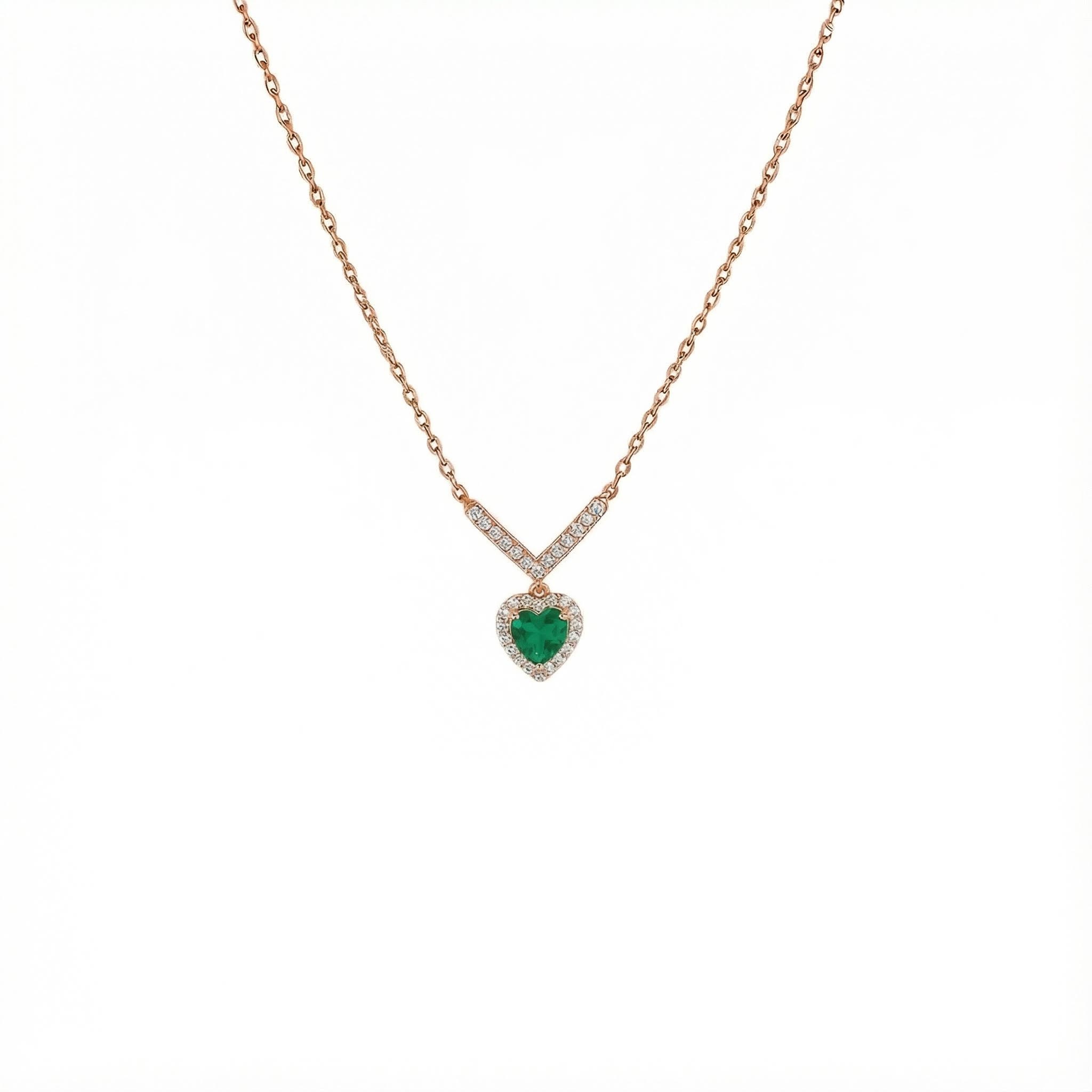 S925 Silver Heart Diamond Pendant Necklace With Street Luxury Shine - Image 4