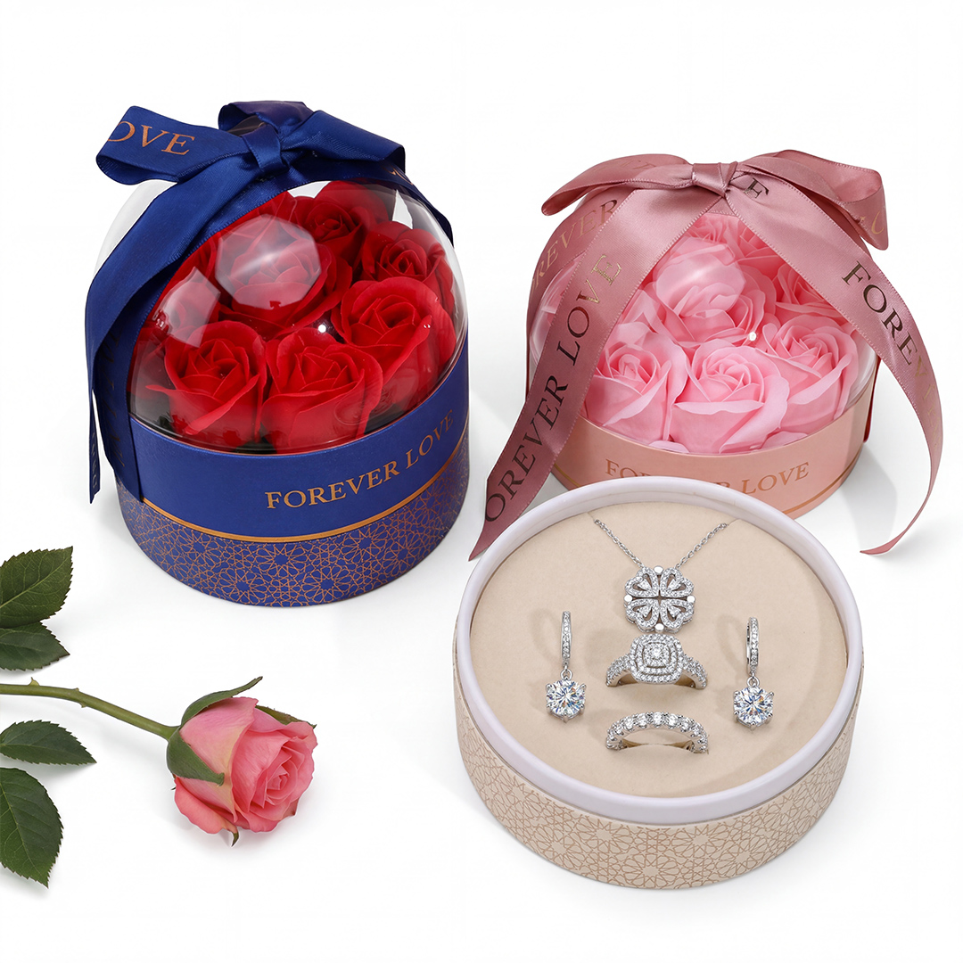 Forever Love Preserved Rose Jewelry Box For Hip Hop Jewelry Style - Image 6
