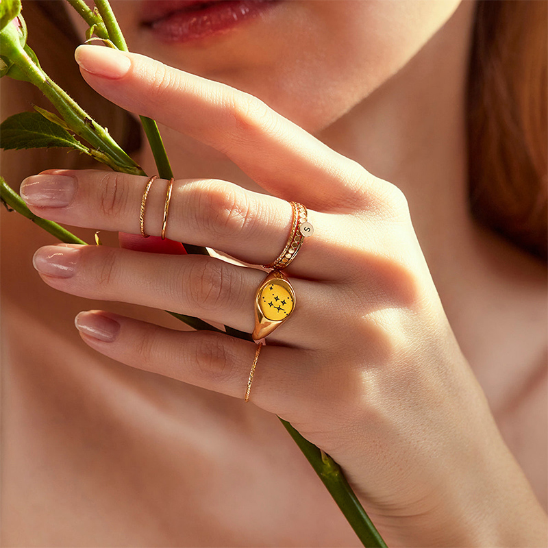 Constellation Signet Ring Bold Statement Style With Street Luxury - Image 3