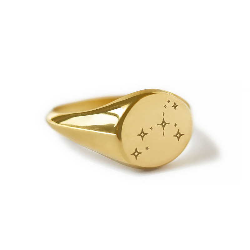 Constellation Signet Ring Bold Statement Style With Street Luxury