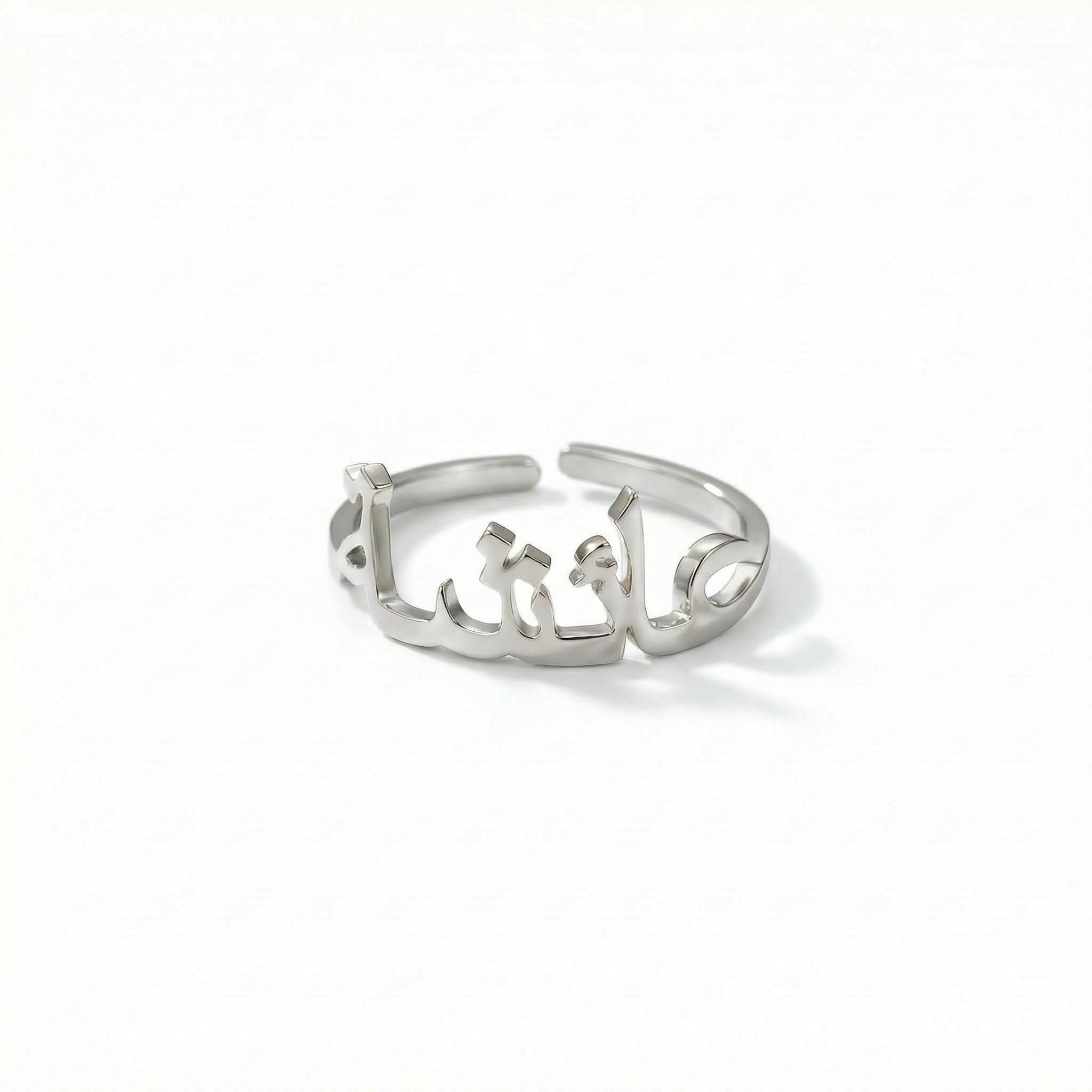 Personlized Arabic Name Ring Bold Statement Style With Street Luxury - Image 3