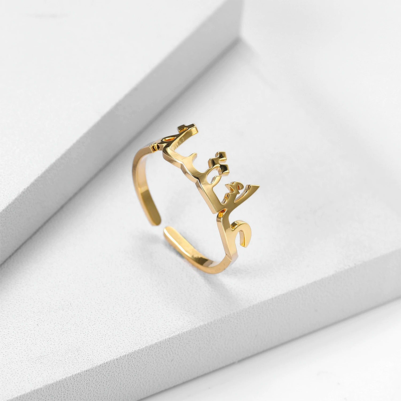 Personlized Arabic Name Ring Bold Statement Style With Street Luxury - Image 6