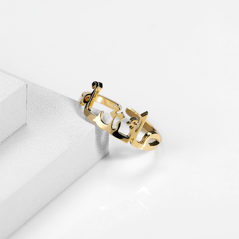 Personlized Arabic Name Ring Bold Statement Style With Street Luxury - Image 8