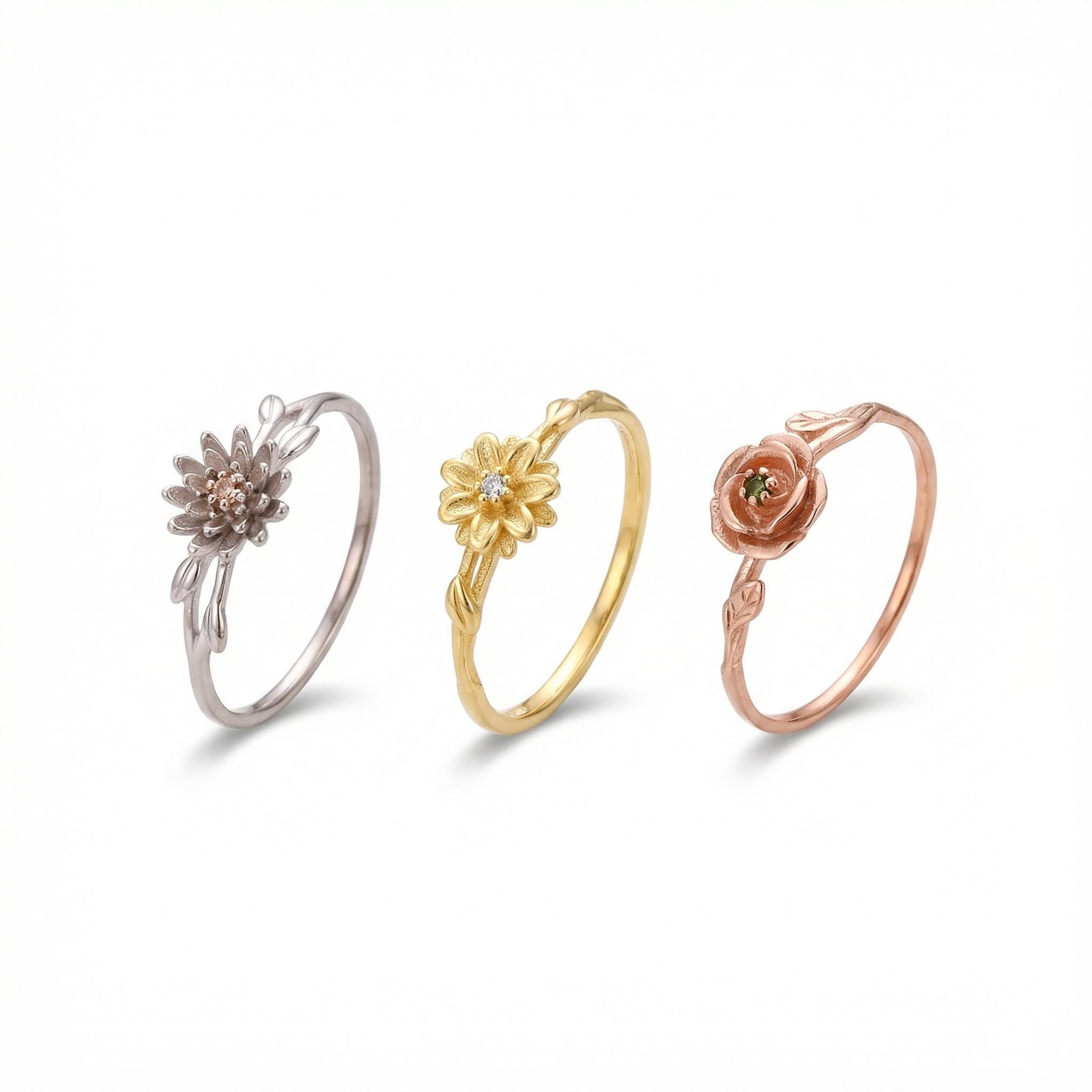 Personalized Birth Flower Ring Bold Statement Style With Street Luxury - Image 6
