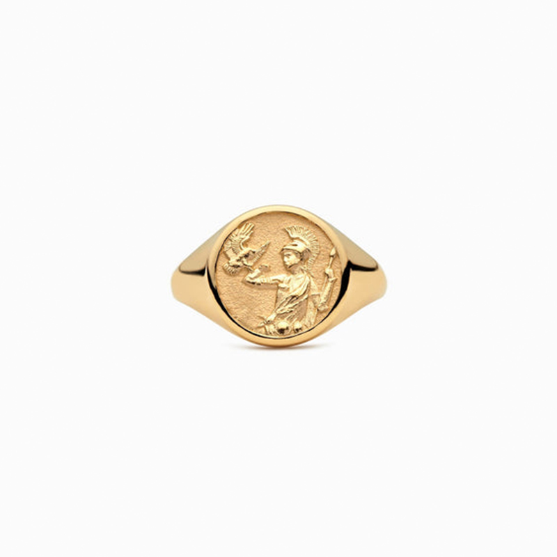 Athena Signet Ring Bold Statement Style With Street Luxury