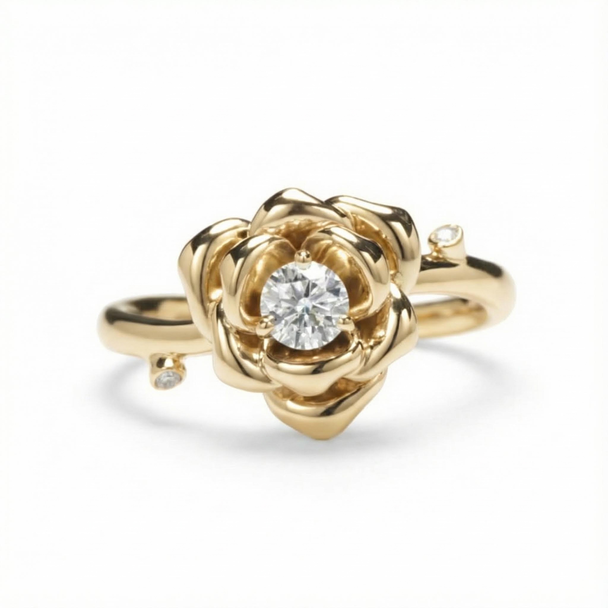 0.31ct. Tw. Diamond Camellia Ring Moissanite With Street Luxury Shine - Image 7