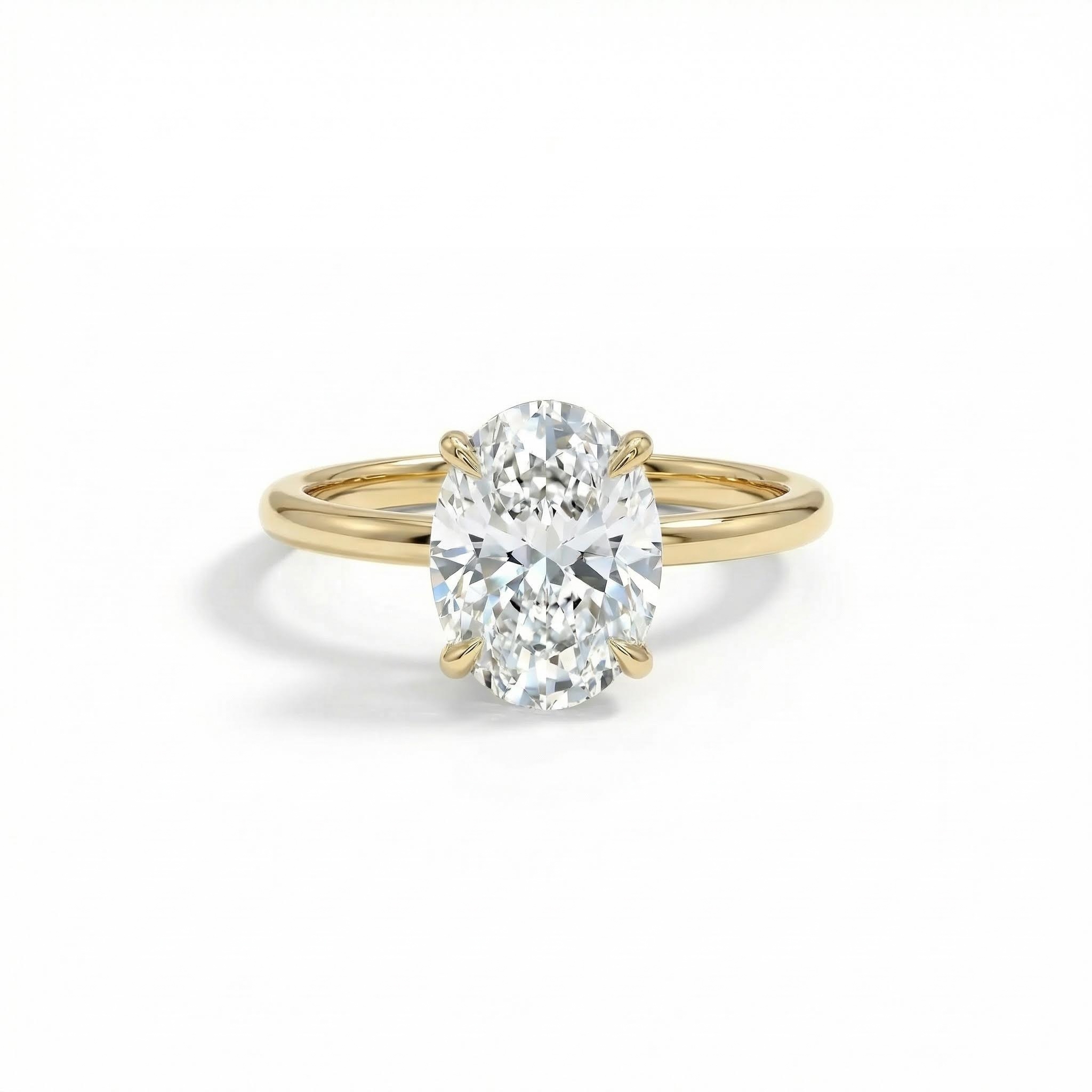 6ct. Tw. Oval Cut Engagement Ring Moissanite With Street Luxury Shine - Image 3