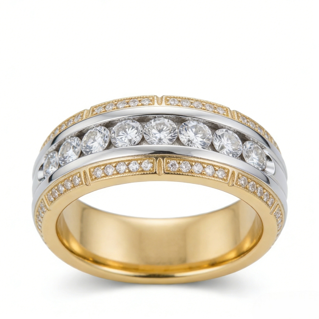 2.64ct. Tw. Paved Round Cut Eternity Band Ring With Street Luxury Shine - Image 5