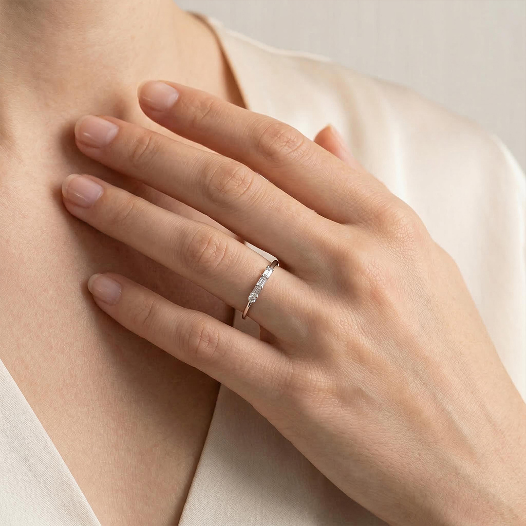 Letters/alphabet Morse Code Ring Bold Statement Style With Street Luxury - Image 10