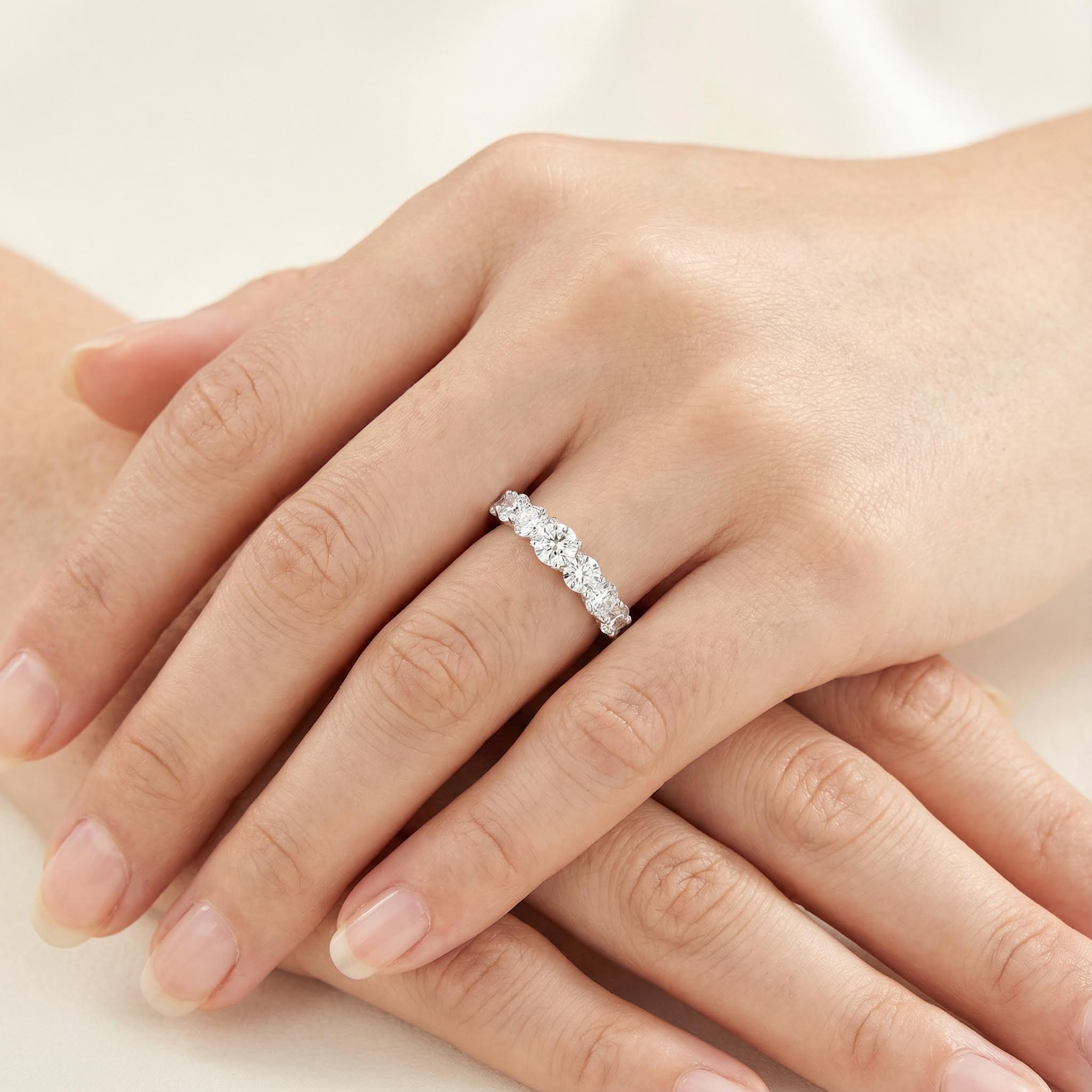 3.8ct. Tw. Brilliant Round Cut Wedding Band Ring With Street Luxury Shine - Image 3