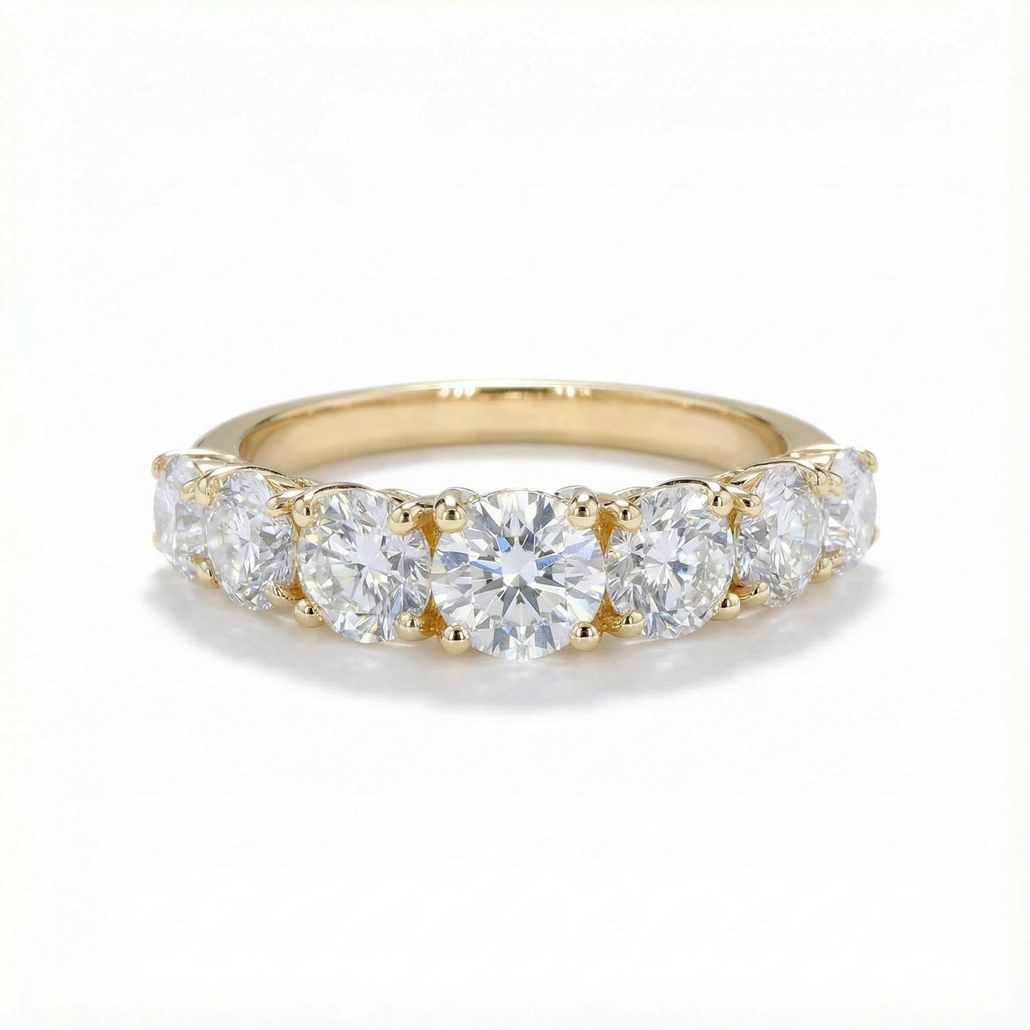 3.8ct. Tw. Brilliant Round Cut Wedding Band Ring With Street Luxury Shine - Image 4