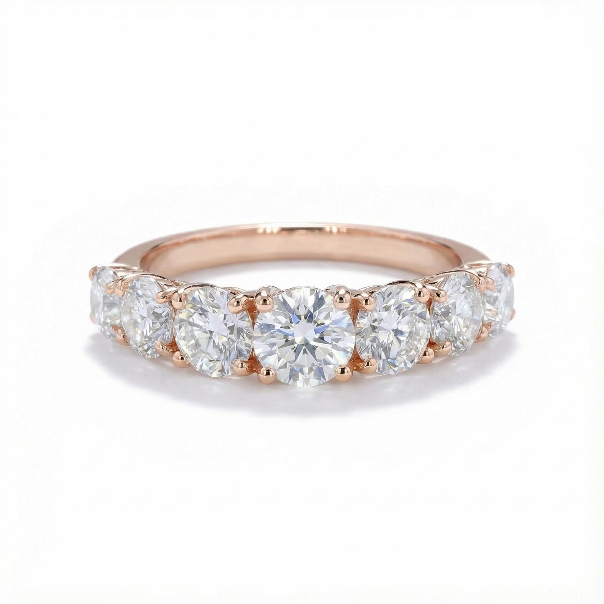 3.8ct. Tw. Brilliant Round Cut Wedding Band Ring With Street Luxury Shine - Image 5