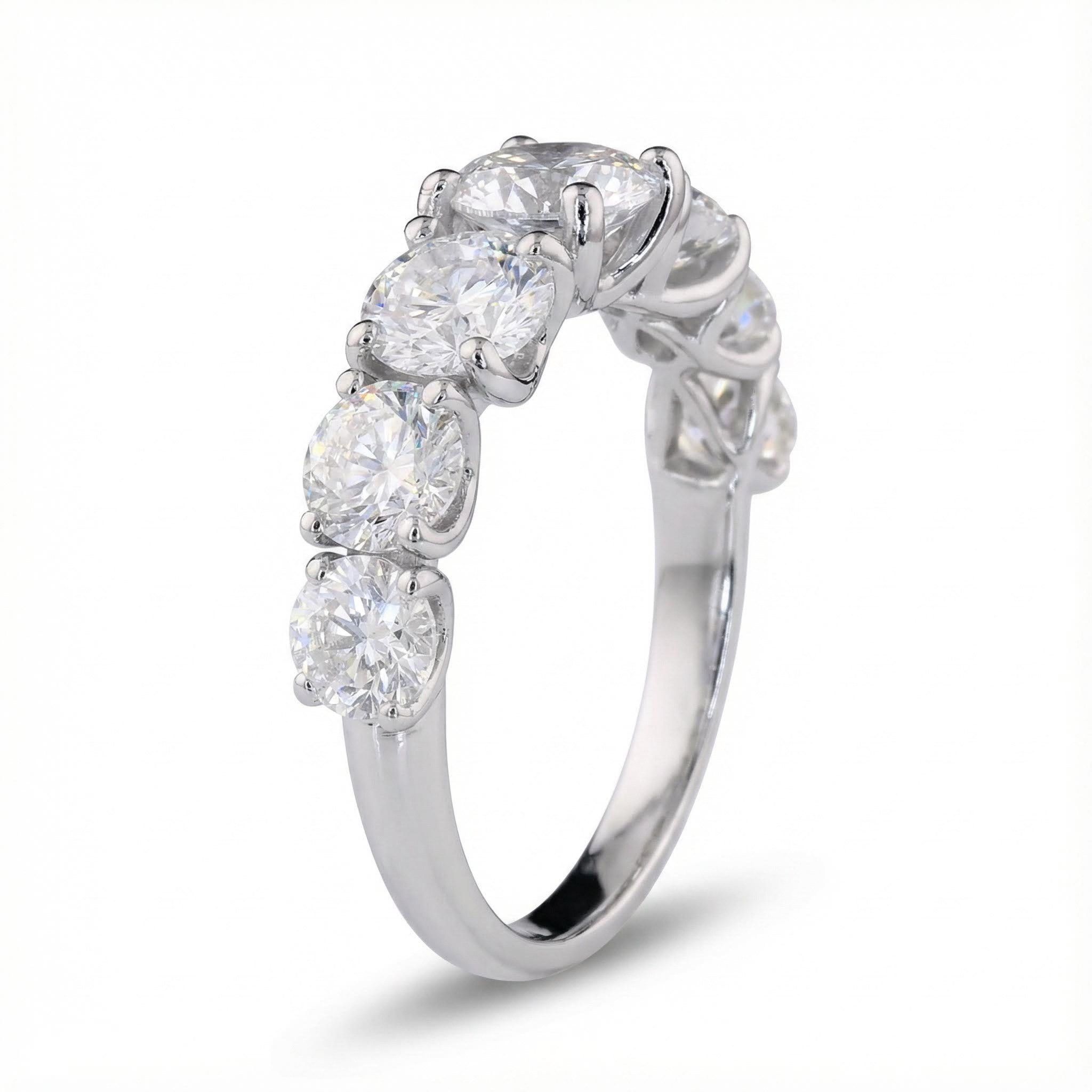 3.8ct. Tw. Brilliant Round Cut Wedding Band Ring With Street Luxury Shine - Image 6
