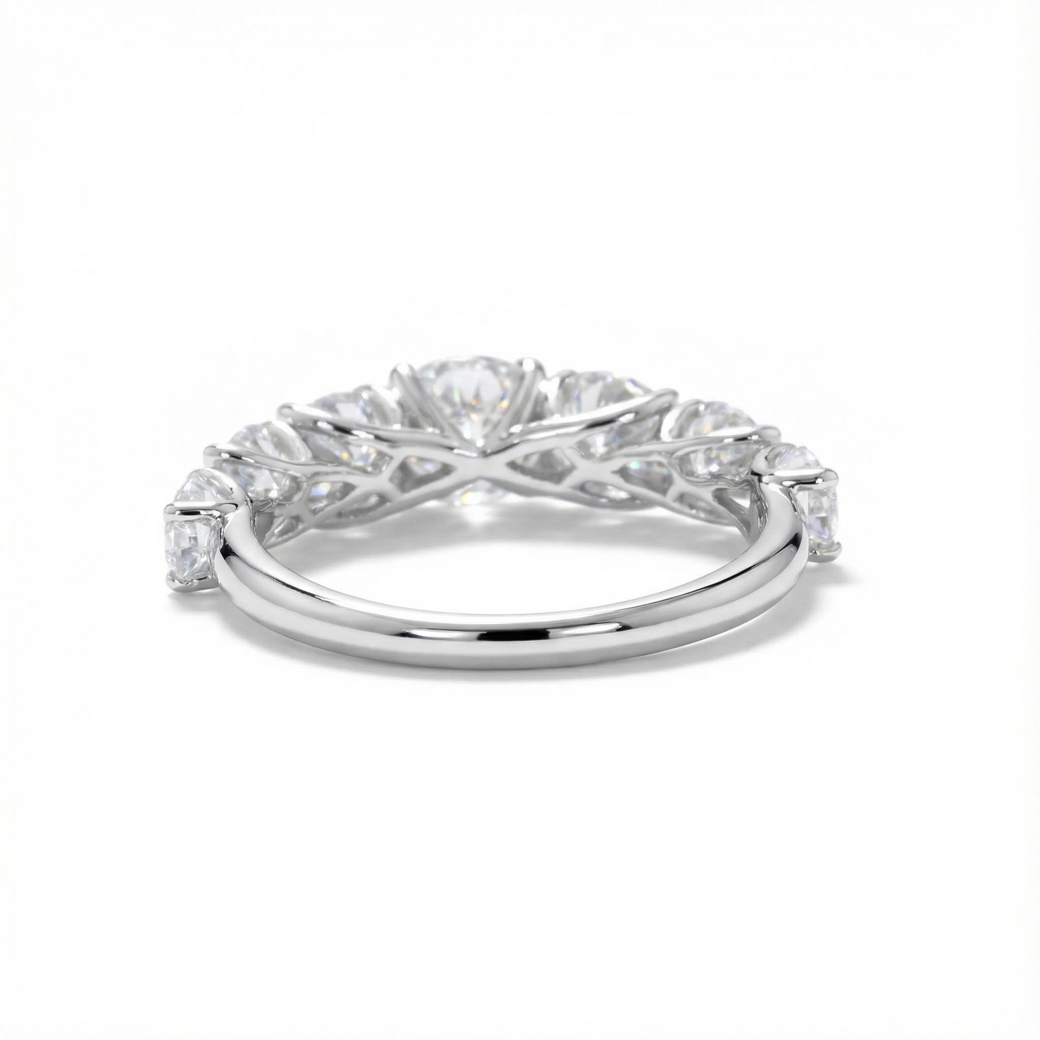 3.8ct. Tw. Brilliant Round Cut Wedding Band Ring With Street Luxury Shine - Image 7