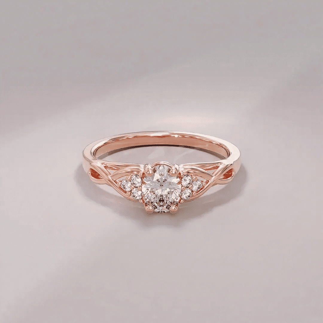 Bold 109ct. Tw. Oval & Round Cut Vvs Moissanite S925 Silver Engagement Ring - Image 8