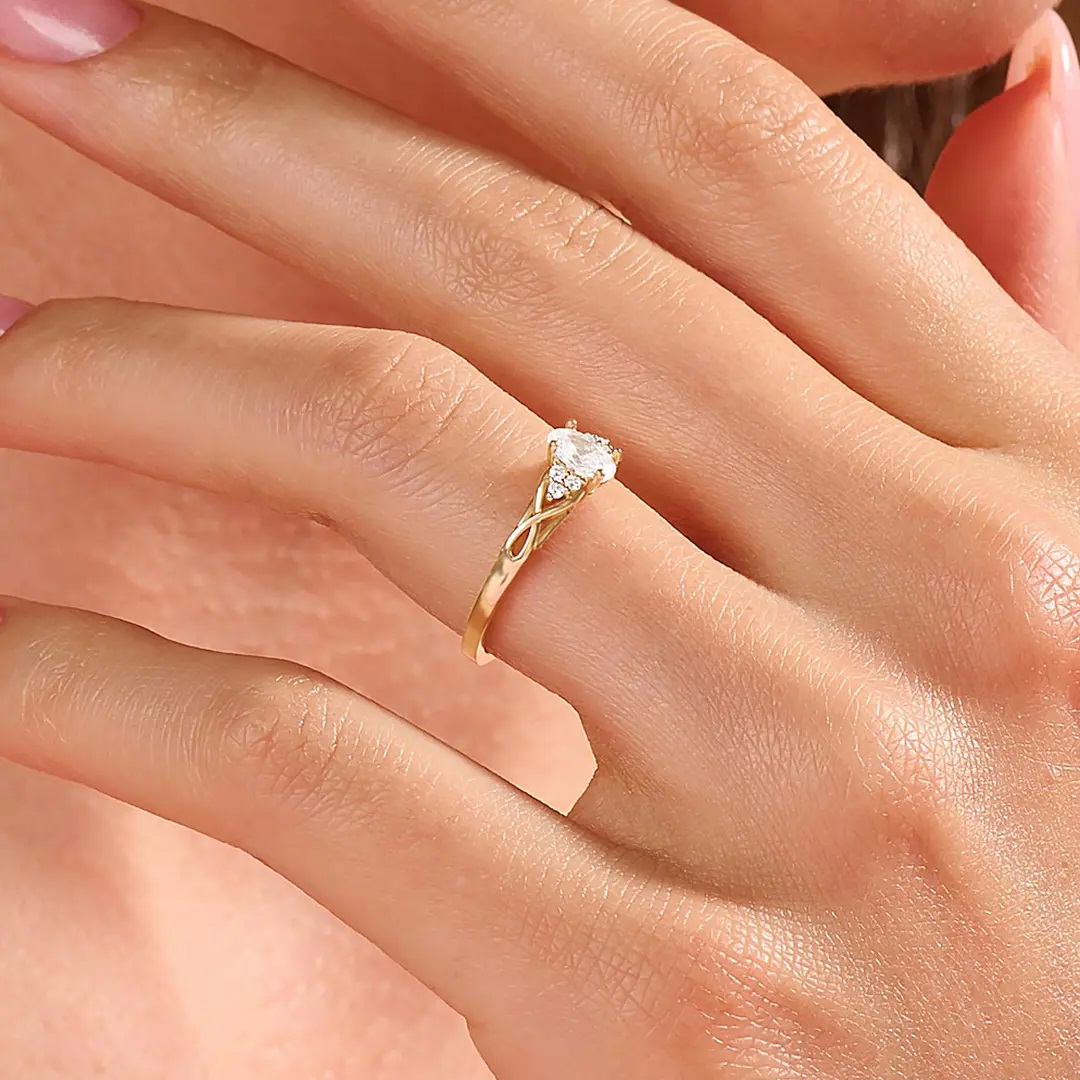 Bold 109ct. Tw. Oval & Round Cut Vvs Moissanite S925 Silver Engagement Ring - Image 11