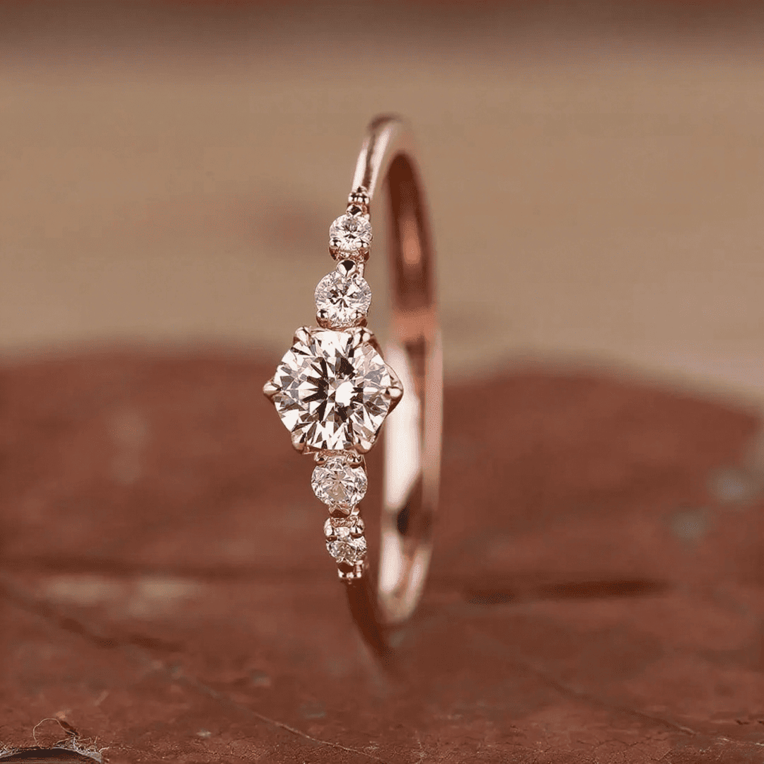 0.68ct Round Cut Vvs Moissanite S925 Silver Engagement Ring Iced Out - Image 7