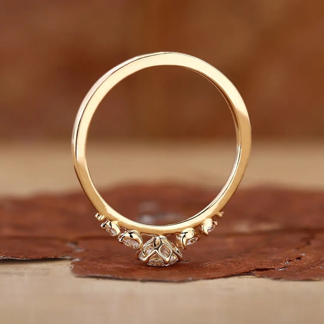 0.68ct Round Cut Vvs Moissanite S925 Silver Engagement Ring Iced Out - Image 9