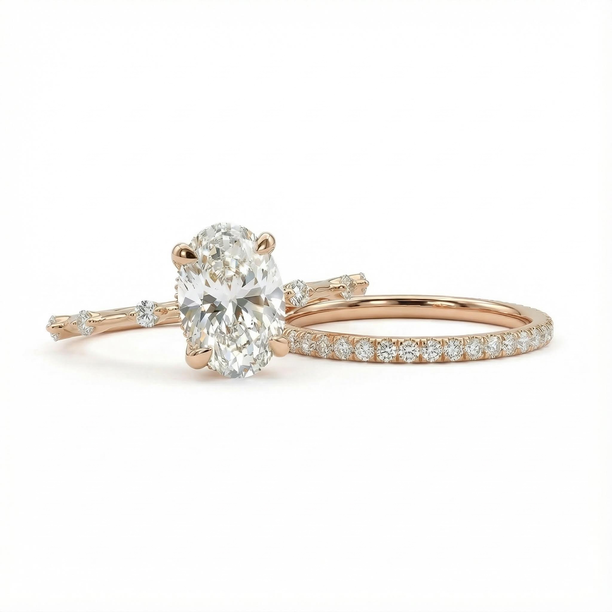 3.5ct Oval Cut Vvs Moissanite S925 Silver Halo Eternity Bridal Engagement - Image 6