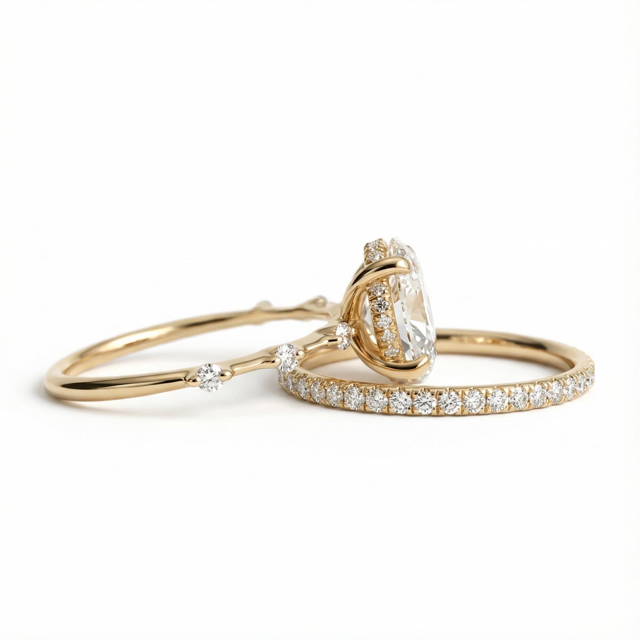 3.5ct Oval Cut Vvs Moissanite S925 Silver Halo Eternity Bridal Engagement - Image 7