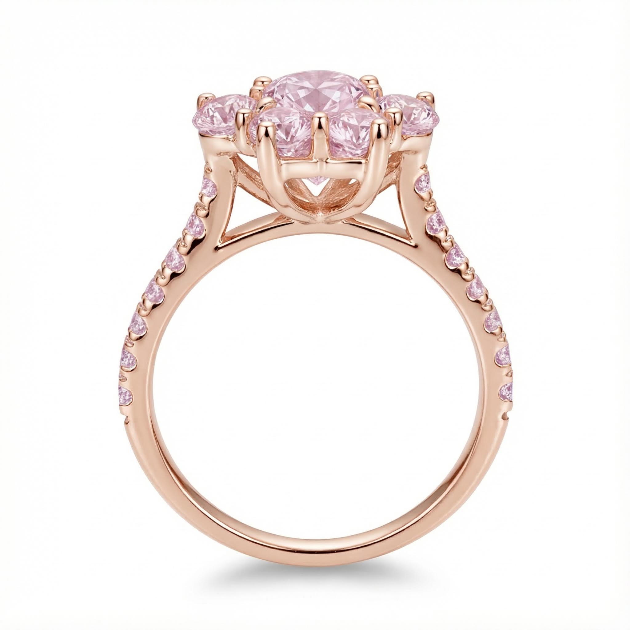 2.22ct. Tw. Heart & Round Cut Diamond Paw Shape Vvs Moissanite Engagement - Image 12