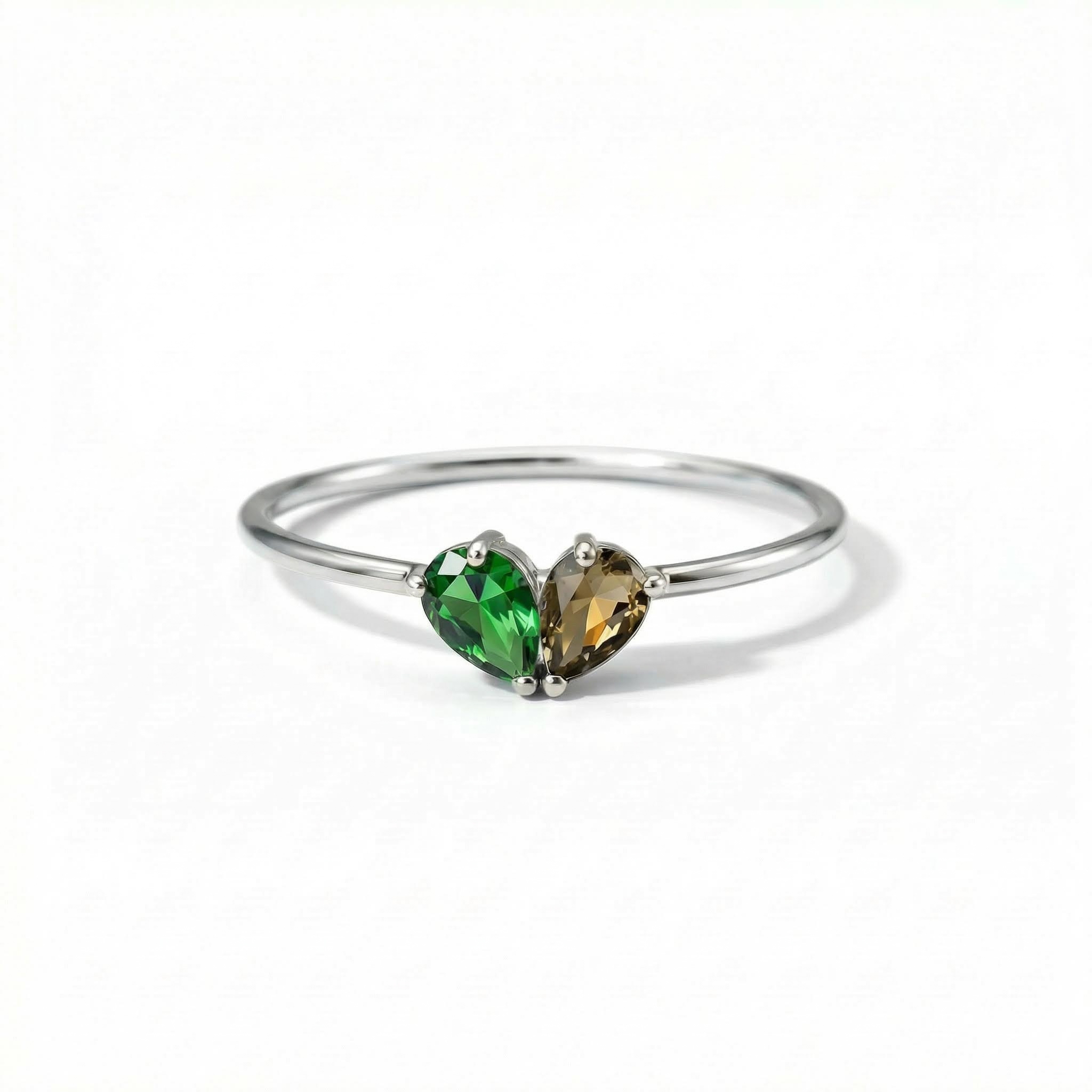 Custom Two-tone Birthstone Ring Bold Statement Style With Street Luxury - Image 4