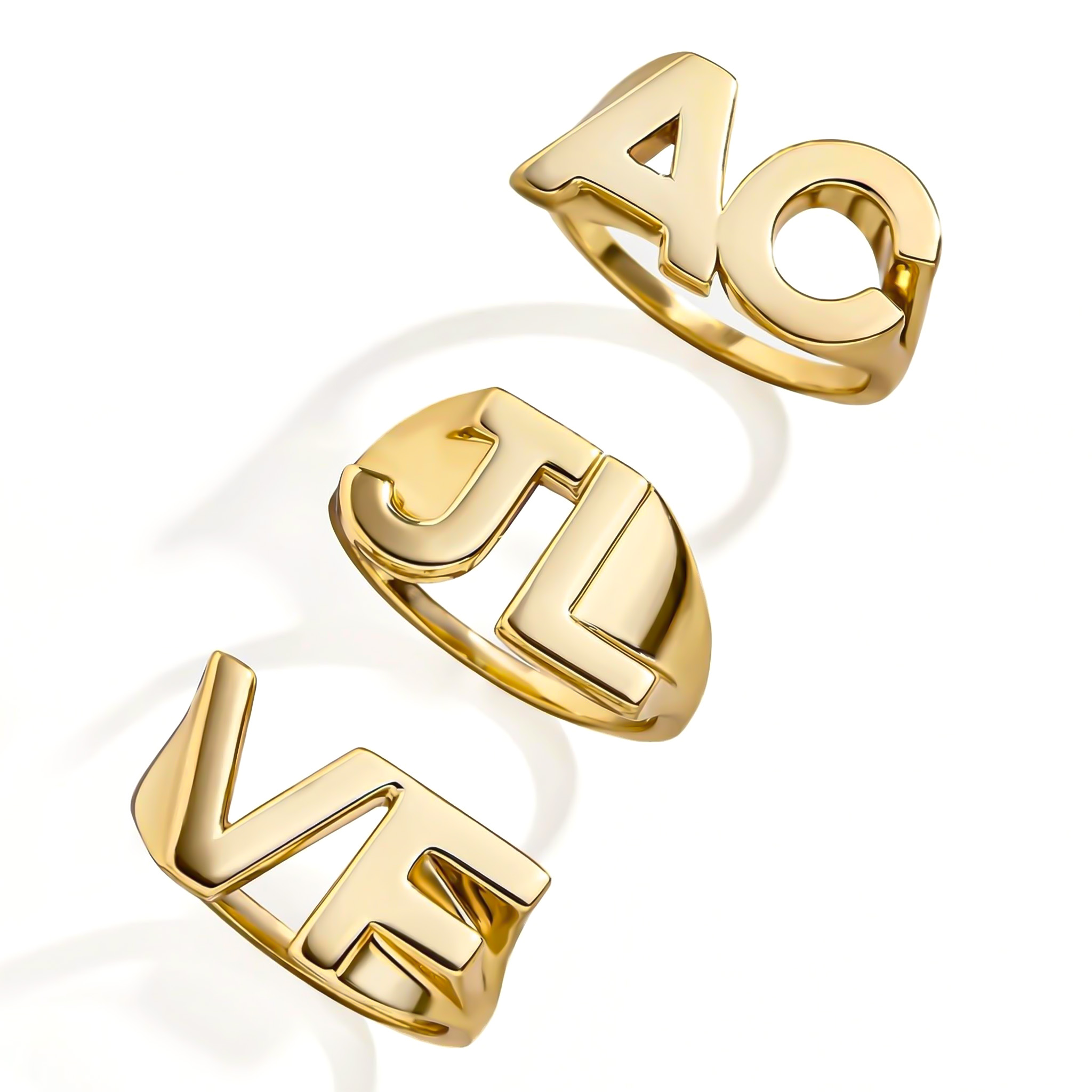 Customized Letters Ring Bold Statement Style With Street Luxury - Image 4
